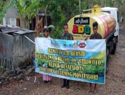 Koramil 08/Giriwoyo Bekerja Sama Dengan Beberapa Donatur Kembali Salurkan Bantuan Air Bersih Kepada Warga