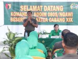 Kunjungi Koramil Jajaran, Dandim Ngawi Ingatkan Prajuritnya Untuk Jaga Netralitas