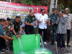 Bantuan Sumur Bor Dari Pangdam V/Brw Secara Resmi Diserahkan Kepada Masyarakat