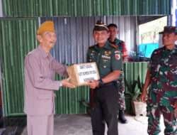 HUT Korem 081/DSJ Ke-60, Dandim 0801/Pacitan Berikan Bansos Kepada Veteran dan Warakawuri