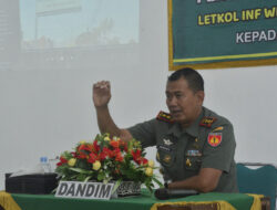 Tegas, Dandim Ingatkan Netralitas TNI Dalam Pemilu 2024