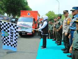 Forkopimda Jatim Berangkatkan Bantuan Untuk Warga Palestina dari Lapangan Makodam V Brawijaya