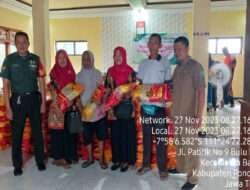 Sukseskan Program Ketahanan Pangan, Babinsa Kodim 0802/Ponorogo Pendampingan Pembagian Bibit Padi