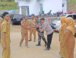 Danramil 0801/09 Sudimoro Dampingi Bupati Pacitan Saat Kunjungan Kerja Di Wilayah Kecamatan Sudimoro