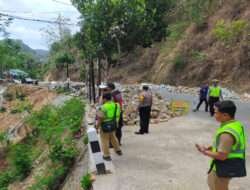 Polres Pacitan Cek Jalur Pacitan – Ponorogo, Antisipasi Bahaya Longsor
