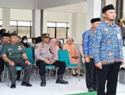 Danramil 0801/03 Arjosari Hadiri Upacara HUT Korpri Ke-52
