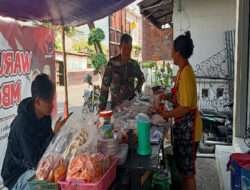 Pedagang Kaki Lima Jadi Incaran Komsos Babinsa Kepatihan Kulon, Ternyata Ini Alasannya