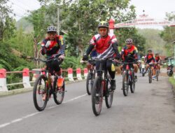 Gowes Seru Bersama Dandim 0806/Trenggalek dan Nggalek Cycling Club