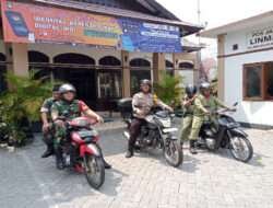 Jelang Pemilu Babinsa, Babinkamtibmas dan Linmas Patroli Wilayah