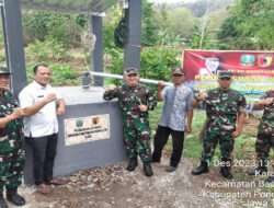 Dandim 0802/Ponorogo Serahkan Bantuan Sumur Bor Dari Gubernur Jatim Kepada Warga