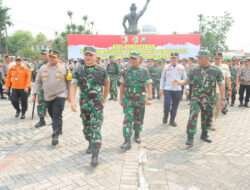Cek Kesiapan Pengamanan Pemilu, Timwas Mabes TNI Apresiasi Sinergitas Kodim dan Polres Mojokerto