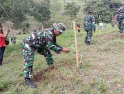 Kodim Boyolali Laksanakan Reboisasi di Sekitar Tuk Babon Lereng Gunung Merbabu