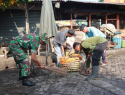 Kodim Sragen dan Pemkab Sinergi Perangi Wabah Penyakit di Pasar Bunder