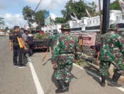 Peduli Lingkungan, Personil Jajaran Kodim 0801/Pacitan Karya Bakti Sasar Sarana Fasilitas Umum