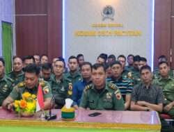 Kodim 0801/Pacitan Mengikuti Acara Malam Penghargaan Kasad Kampung Pancasila Melalui Vidcom