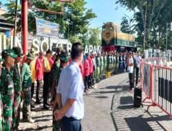 Sambut Hari Juang TNI AD, Kodim 0735/Surakarta Gelar Karya Bakti Pembersihan Sarana Umum Stasiun Solo Balapan