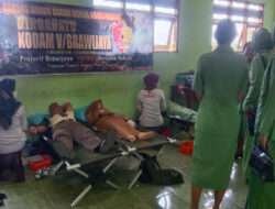 Dalam Rangka Hut Kodam V/BRW Ke – 75 dan Hari Juang Kartika TNI AD 2023, Kodim 0805/Ngawi Laksanakan Kegiatan Donor Darah