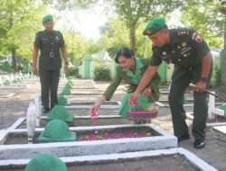 Kodim Ngawi Gelar Ziarah Ke TMP Dalam Rangka Peringatan HJK TNI AD