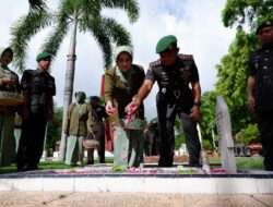 Peringati Hari Juang TNI AD Ke 78, Kodim 0801/Pacitan Laksanakan Ziarah Dan Tabur Bunga Di TMP