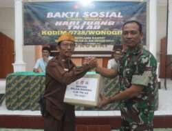 Ini Yang Diberikan Kodim Wonogiri Kepada “ Ibu Kandungnya “ Sambut Hari Juang TNI AD Ke-78