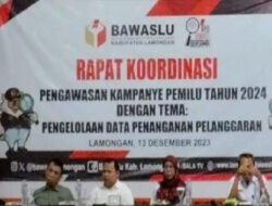 Bawaslu Lamongan Adakan Rakor Pengawasan Pemilu Tahun 2024