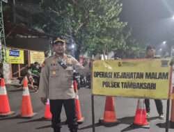 Patroli Malam di Pimpin Langsung Kapolsek Tambaksari