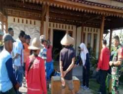 Sertu Zulkarnain Bersama Petugas PPL Dampingi Petani Di Wilayah Binaannya