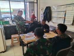 Pastikan Aman dan Tertib Jelang Nataru Babinsa Jayengan Kordinasi Dengan Pihak Gereja