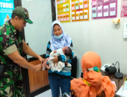 Peran Aktif Bati Bakti TNI Dampingi Imunisasi Balita