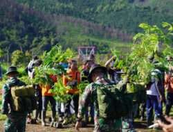 Tanam 10.700 Bibit Pohon, Kodim 0805/Ngawi Siap Hijaukan Lereng Gunung Lawu