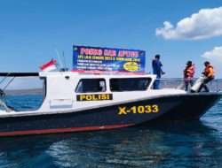 Patroli Polairud Polresta Banyuwangi di Selat Bali Jamin Keamanan Libur Nataru