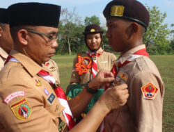 Resmi Lantik 202 Anggota Saka Wira Kartika Angkatan X, Ini Pesan Kak Letkol Inf Edi Ristriyono