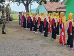 Mengukir Pemimpin Berkarakter: Latihan Dasar Kepemimpinan Koramil 0806/11 Panggul di SMKN 1 Panggul
