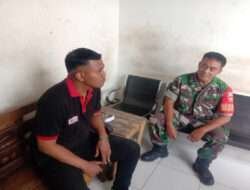 Sambangi Security, Babinsa Kratonan Himbau Jaga Keamanan Lingkungan