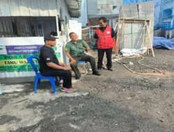 Pastikan Wilayah Tetap Aman, Bati Wanwil dan Babinsa bersama Ketua FKPM Sambangi Proyek Hotel Mokxi