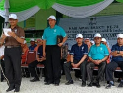 Kemenag Lamongan Mengadakan Apel Memperingati HAB Ke 78, Indonesia Hebat Bersama Umat