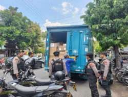 Siagakan Personel 24 Jam Polres Kediri Kota Pastikan Kantor dan Gudang Logistik KPU Aman
