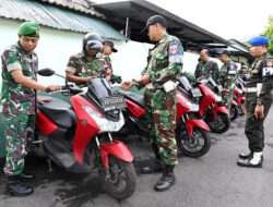 Budayakan Tertib Lalu Lintas dan tekan pelanggaran, Denpom IV/4 Surakarta Periksa Kendaraan Anggota Kodim 0726/Sukoharjo