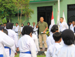 Meraih Puncak Prestasi: Dukungan Penuh Dandim 0806/Trenggalek untuk Peserta Ujian Kenaikan Tingkat Karate INKAI