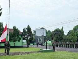 Kodim 0732/Sleman Gelar Upacara Bendera Sebagai Upaya Memelihara Nasionalisme