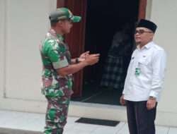 Pupuk Kebersamaan, Babinsa Serengan Komsos Dengan Tokoh Agama