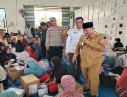 Forkopimda Bersama Kapolres Situbondo Tinjau Gudang Logistik KPU