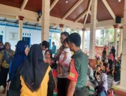 Sukseskan Kesehatan Anak, Babinsa Lakukan Pendampingan Imunisasi