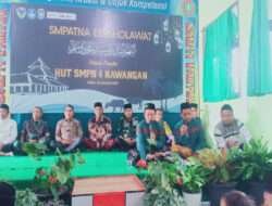 HUT SMPN 4 Nawangan, Danramil 0801/05 Nawangan Hadiri Kegiatan Sholawat dan Doa Bersama