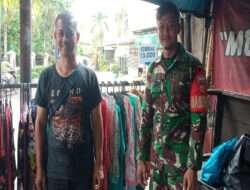Pelaku UMKM Pedagang Pakain Murah Meriah Jadi Incaran Motivasi dan Pendamping Babinsa Serengan