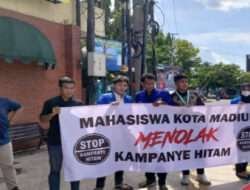 PMII Madiun Turun ke Jalan Bentuk Keprihatinan dan Tolak Kampanye Hitam