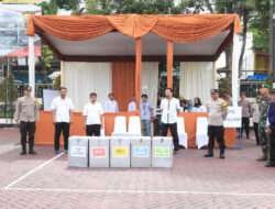 Polres Malang Gelar Simulasi Pengamanan TPS Pemilu 2024