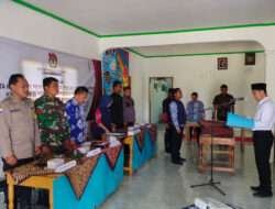 Pelantikan Petugas KPPS, Babinsa Koramil 0801/10 Punung, Utamakan Kepentingan Bangsa Dan Negara