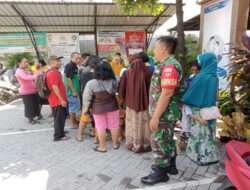 Gerakan Pangan Murah di Kelurahan Danukusuman Tak Luput Jadi Peran dan Tugas Babinsa