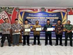 Babinsa Koramil 0801/12 Pringkuku Hadiri Acara Pelepasan Purna Bakti Perangkat Desa